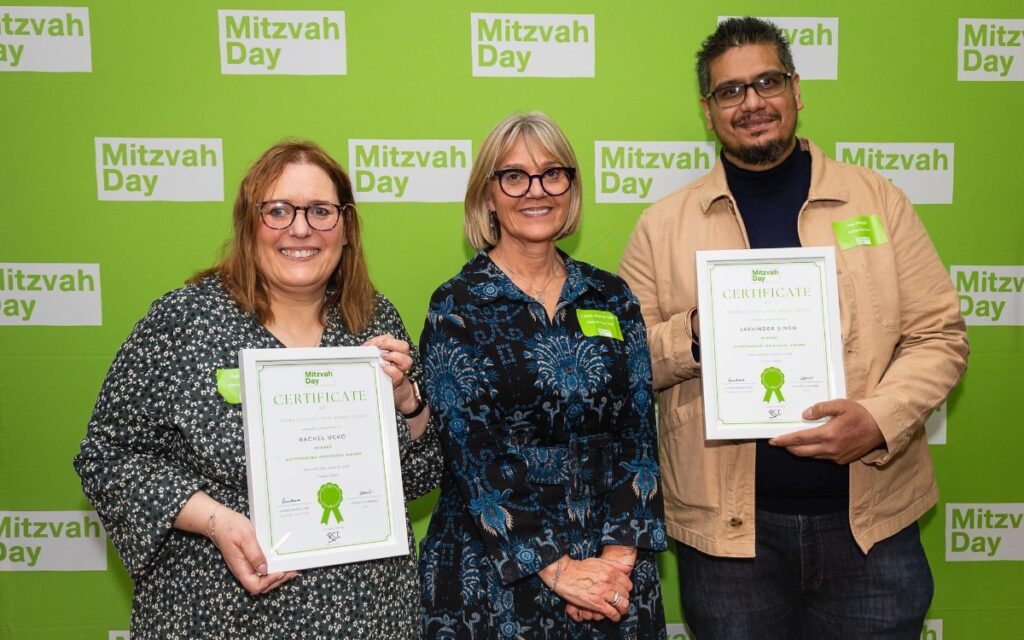 ‘Outstanding’ Mitzvah Day award for Rachel