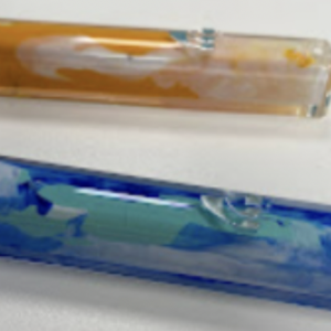 Hand-decorated Mezuza cases