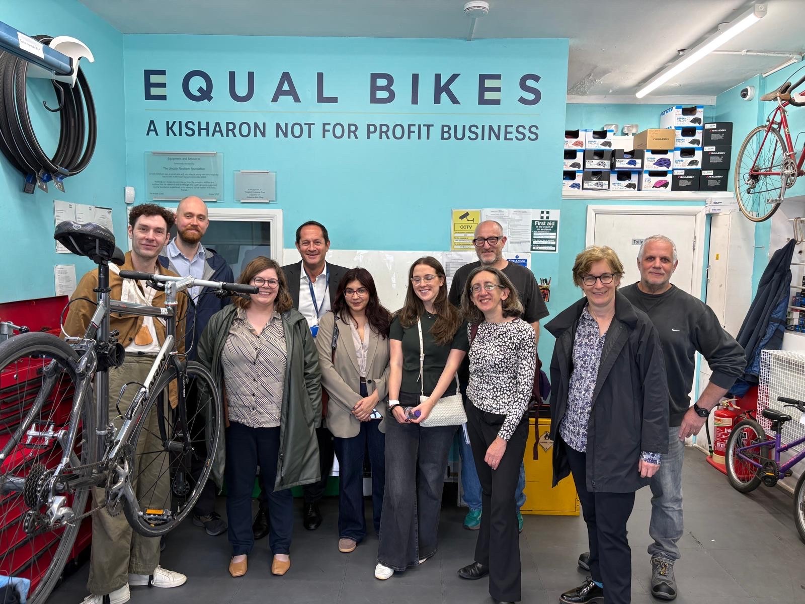 Bike Shop team working on repairs