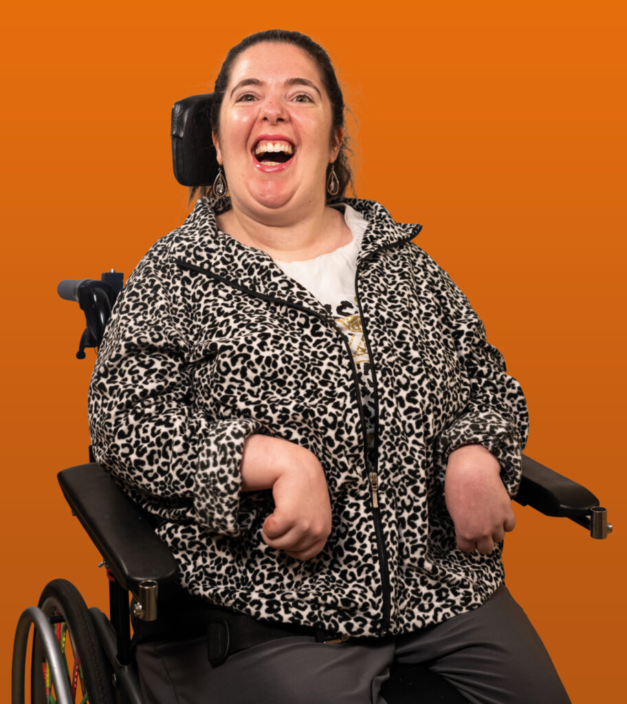 Leah’s smile says everything – joy, strength and a deep connection to the world around her.